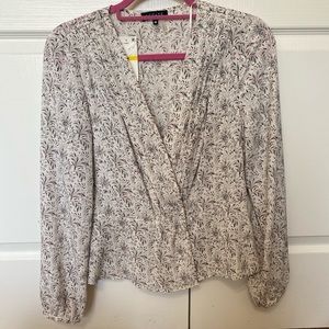 Long sleeve peplum blouse